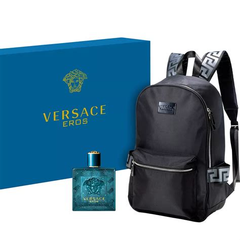 versace fragrance sets|versace backpack gift with purchase.